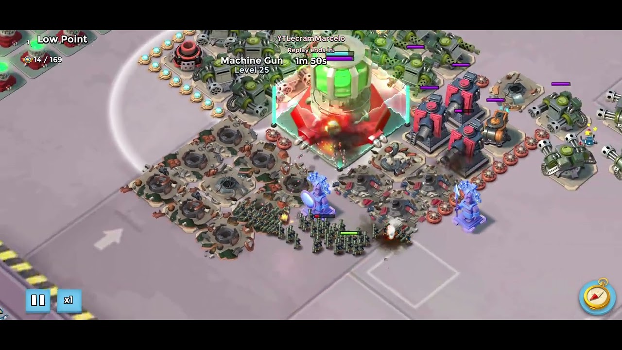 Boom Beach How to destroy a opbase solo? Low Point YouTube