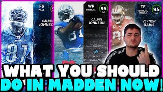 WHAT TO DO IN MUT 22 RIGHT NOW! BEST WAYS TO LEVEL UP & MAKE COINS! MADDEN 22 ULTIMATE TEAM!