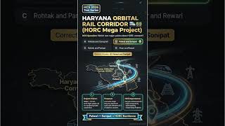 Haryana’s Game-Changer! 🚆 The HORC Mega Project Explained! #HCS2026
