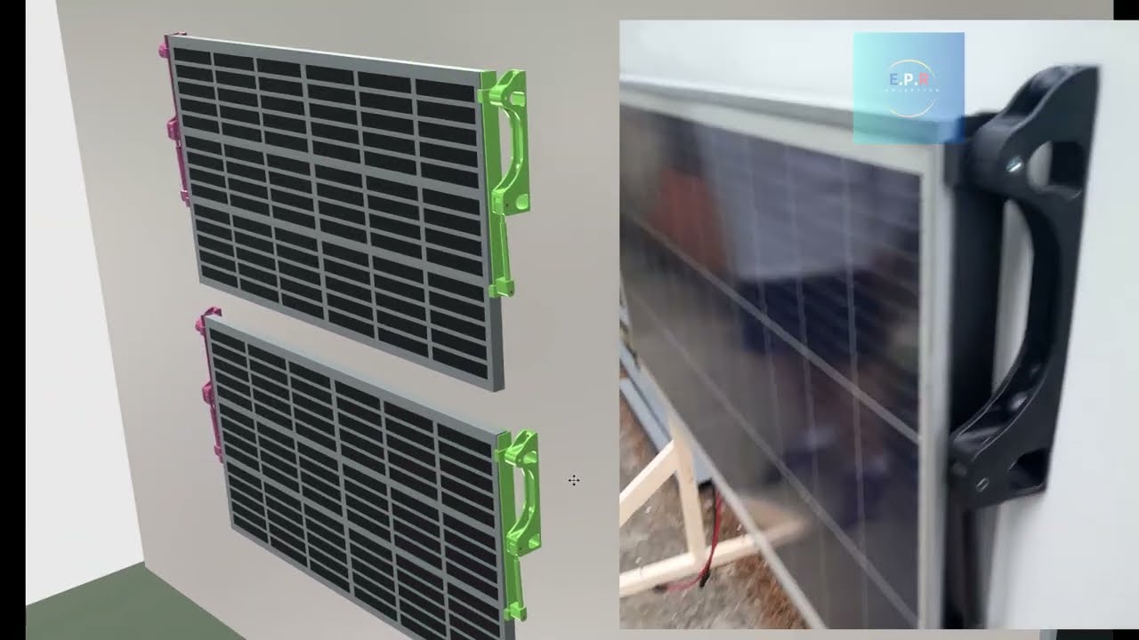 Kit de Fixation support mural inclinable universel pour panneau solaire