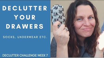 UNDERWEAR & SOCKS CLEAR OUT | DECLUTTER CHALLENGE WEEK 7 | EILEEN VINCETT