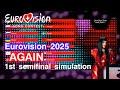 Eurovision 2025 AGAIN 1st semifinal simulation #youtube #eurovision2025 #sf1 #music #ytvideo