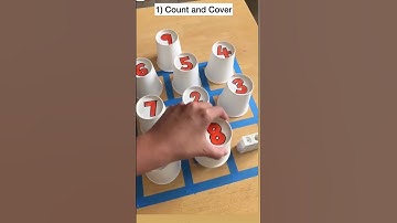 Learn Numbers with paper cup #activity #like# shorts# viralshorts