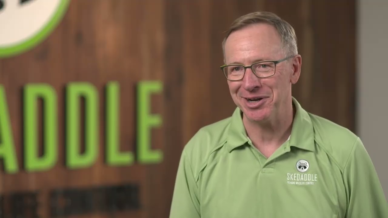 Bill Dowd, Skedaddle founder and CEO, explains the humane wildlife control method Skedaddle has used since 1989.