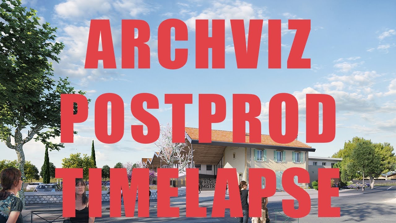 Archviz post production / compositing breakdown - elementary school ...