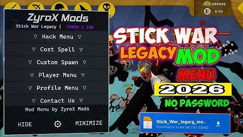 Stick War Legacy Mod Menu - V2025.1.196