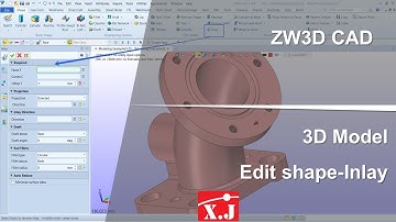 ZW3D คู่มือ สอนการใช้งาน CAD - Edit Shape - Inlay