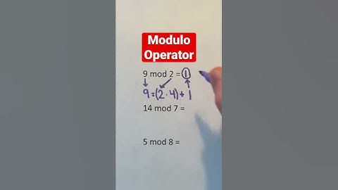 Modulo Operator Examples #Shorts #math #maths #mathematics #computerscience
