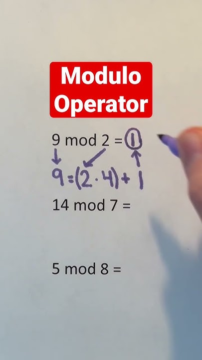 Modulo Operator Examples #Shorts #math #maths #mathematics # ...