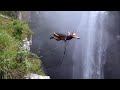 Insane 600ft Waterfall Rope Jump