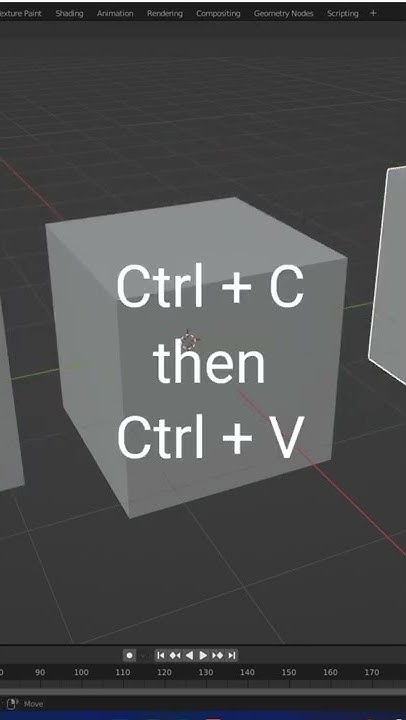 How to Duplicate object in blender with short key - YouTube