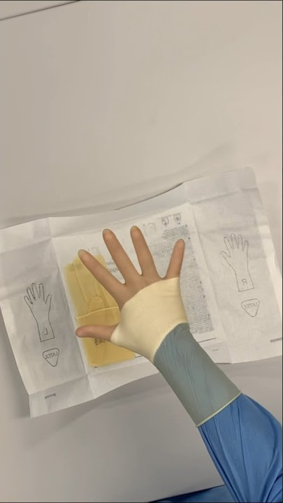 The quickest closed gloving tutorial #surgicalskills #closedgloving #sterile #surgery #medicine #vet