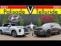 HOTTEST 3-ROW! -- 2021 Kia Telluride Nightfall vs. 2021 Hyundai Palisade: Comparison