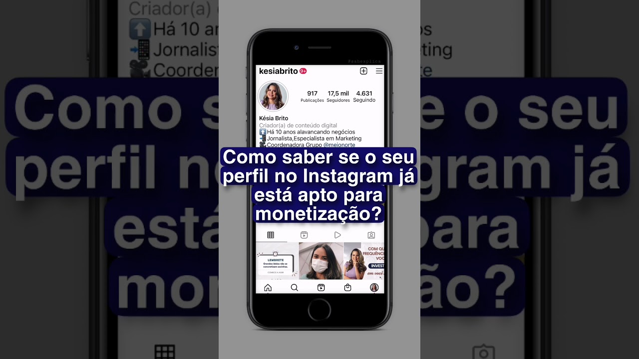 SAIBA COMO MONETIZAR SEU INSTAGRAM #shorts