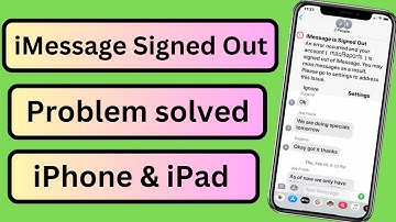 iMessage Signed Out Error on iPhone || How to Fix iMessage Signed Out || iOS 17