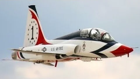 USAF Air Force Thunderbirds T-38 Talon Aircraft In...