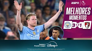 Thumbnail for Na DESPEDIDA de KEVIN DE BRUYNE, e no RETORNO DE RODRI, Manchester City vence Bournemouth no Etihad