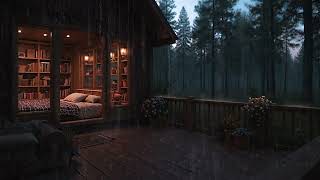 Soft Night Rain on Window & Cozy Bedroom RAINING ROOM 🌧️ Deep Sleep & Relax (8 Hours) screenshot 2