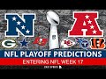 NFL Playoff Picture + Predictions For AFC & NFC Division Standings & Wild Card Race Entering Week 17