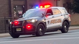 Rochelle Park, NJ Police Unit 5 Responding Code 3 With Rumbler Siren 7/31/24
