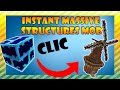 MINECRAFT MODS | ESTRUCTURAS INSTANTANEAS | MODS | Instant Massive Structures 1.7.10 - 1.12.2