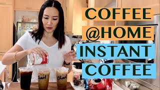 COFFEE@HOME: 3 CLASSIC ICED COFFEE RECIPES: USING INSTANT COFFEE FOR 16OZ CUPS