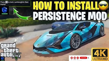 HOW TO INSTALL PERSISTENCE MOD IN GTA 5 OFFLINE STORY MODE |GTA5 MODS 2025 |