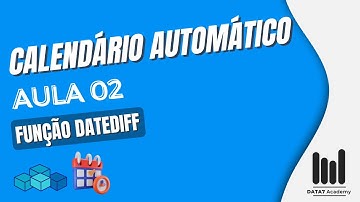 Criar Calendário Automático no VBA - Aula 02 - Função DATEDIFF
