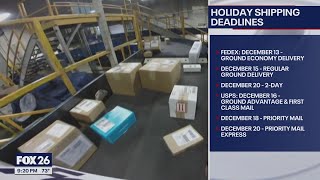 Holiday shipping deadline dates released by FedEx