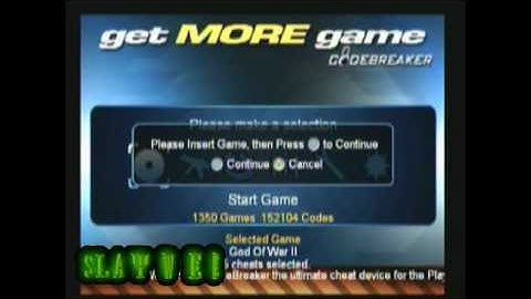 PS2 How to Use Codebreaker including God Of War II playthrough