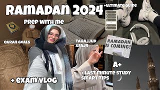The Ultimate Ramadan Guide | Exam Tips , ramadan goals , how to ace exams ! 🌙🤍🎧👩🏻‍💻
