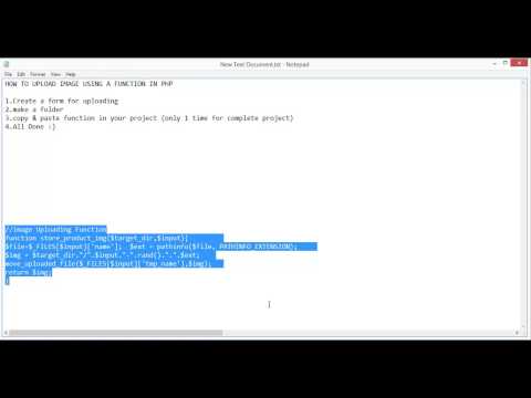 upload image in php simple & easy