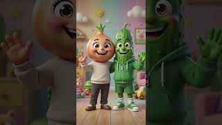 टमाटर, बैंगन, प्याज और खीरा की मज़ेदार दोस्ती | Funny 3D Cartoon Story#FunnyCartoon #3DCartoon #Toma
