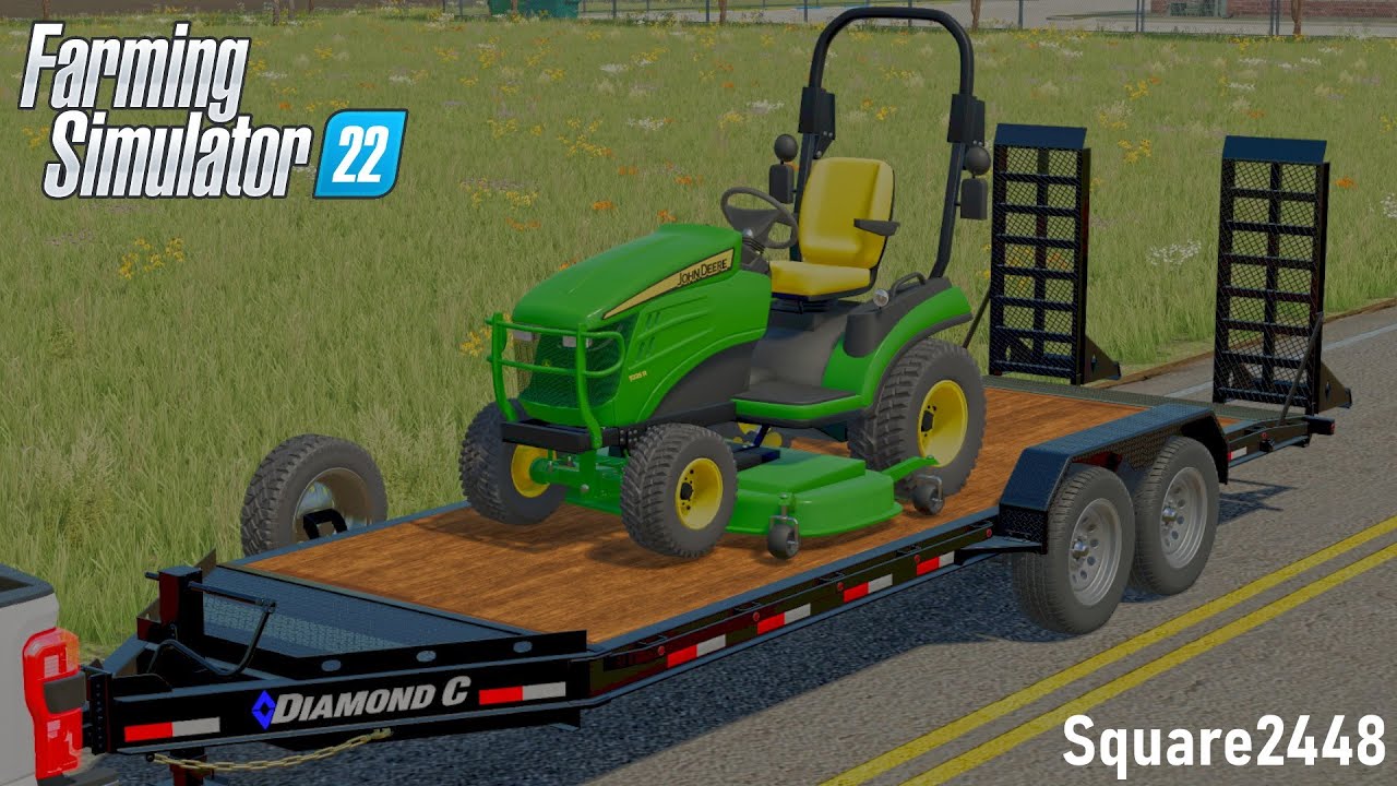 Lawn Care With NEW John Deere 1025R! FS22 Landscaping YouTube