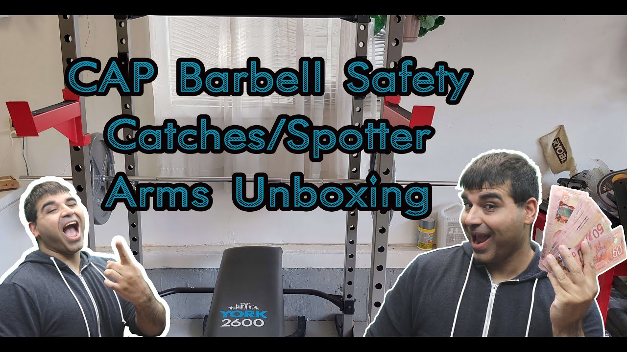 CAP Barbell Safety Catches/Spotter Arms Unboxing CAP Fitness Gym 