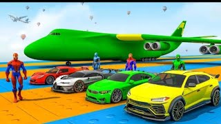 super hero car games maga ramp gameplay/car racing game