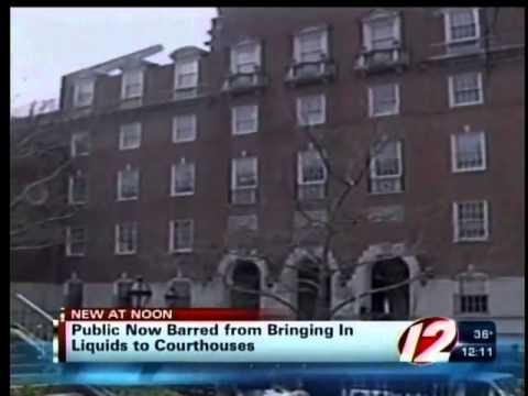 New policy bans liquids in RI courts