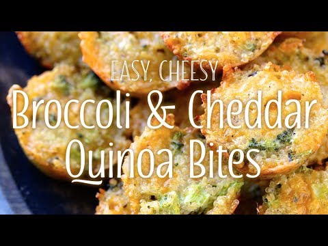 Broccoli & Cheddar Quinoa Bites