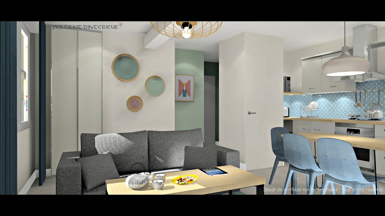 Studio locatif cosy et tendance PORTRAIT D'INTERIEUR - YouTube