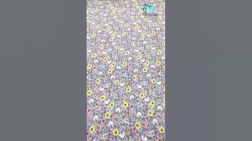 ZIMMER AUSTRIA ROTARY Printing MACHINE  || Flower Design 🌼🌼 || 07 Colour Pigment Print