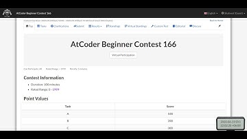 Finishing off AtCoder Beginner Contest 166 with almost 1 hour in hand. (Ranked First in Bangladesh)