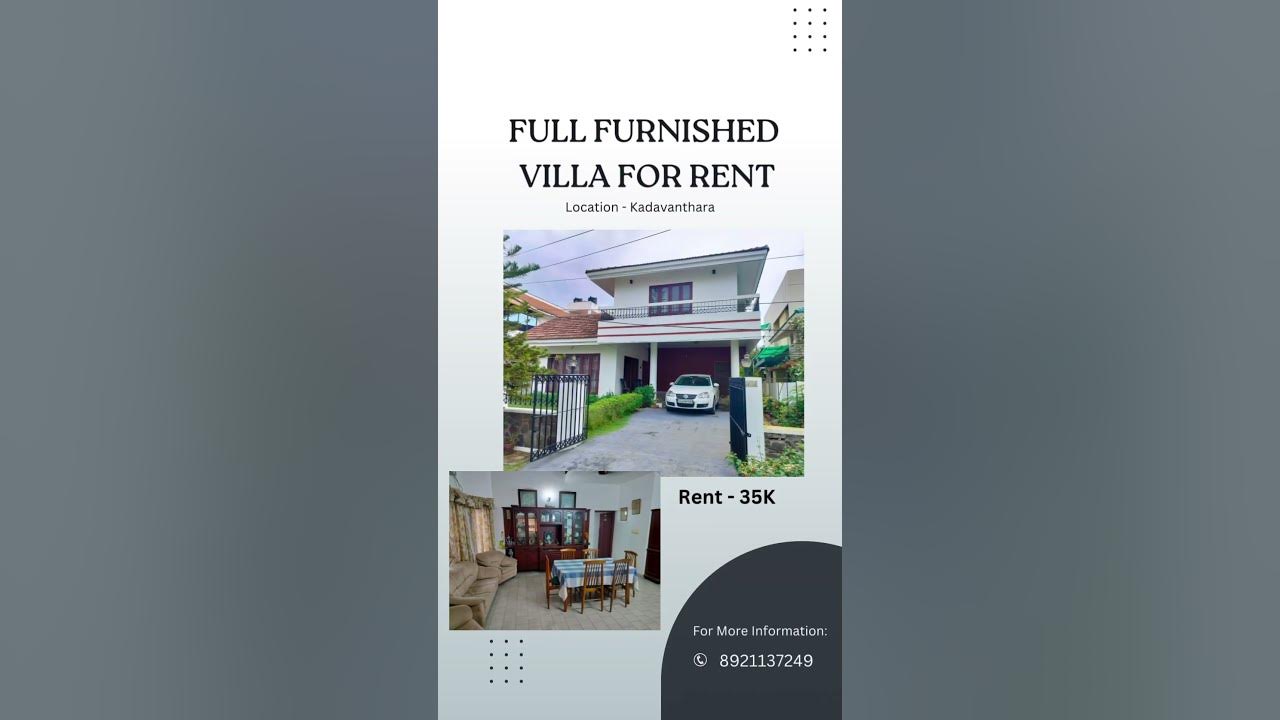 Independent house for rent Kochi realestate property 