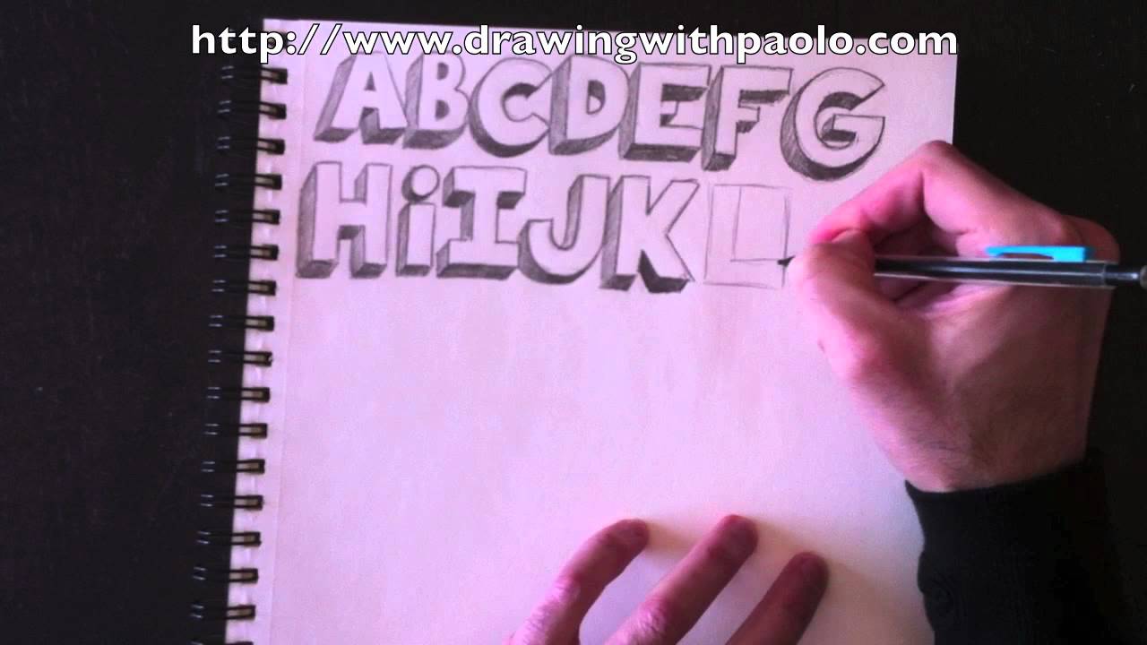 Super Drawing the alphabet in 3D with Paolo Morrone - YouTube QD-95