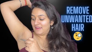 Remove unwanted hair  / easy way to remove unwanted hair #waxing #underarms #hairgrowth #youtube