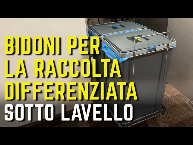 PATTUMIERA per la RACCOLTA DIFFERENZIATA in cucina SOTTO IL LAVELLO di  ELLETIPI 