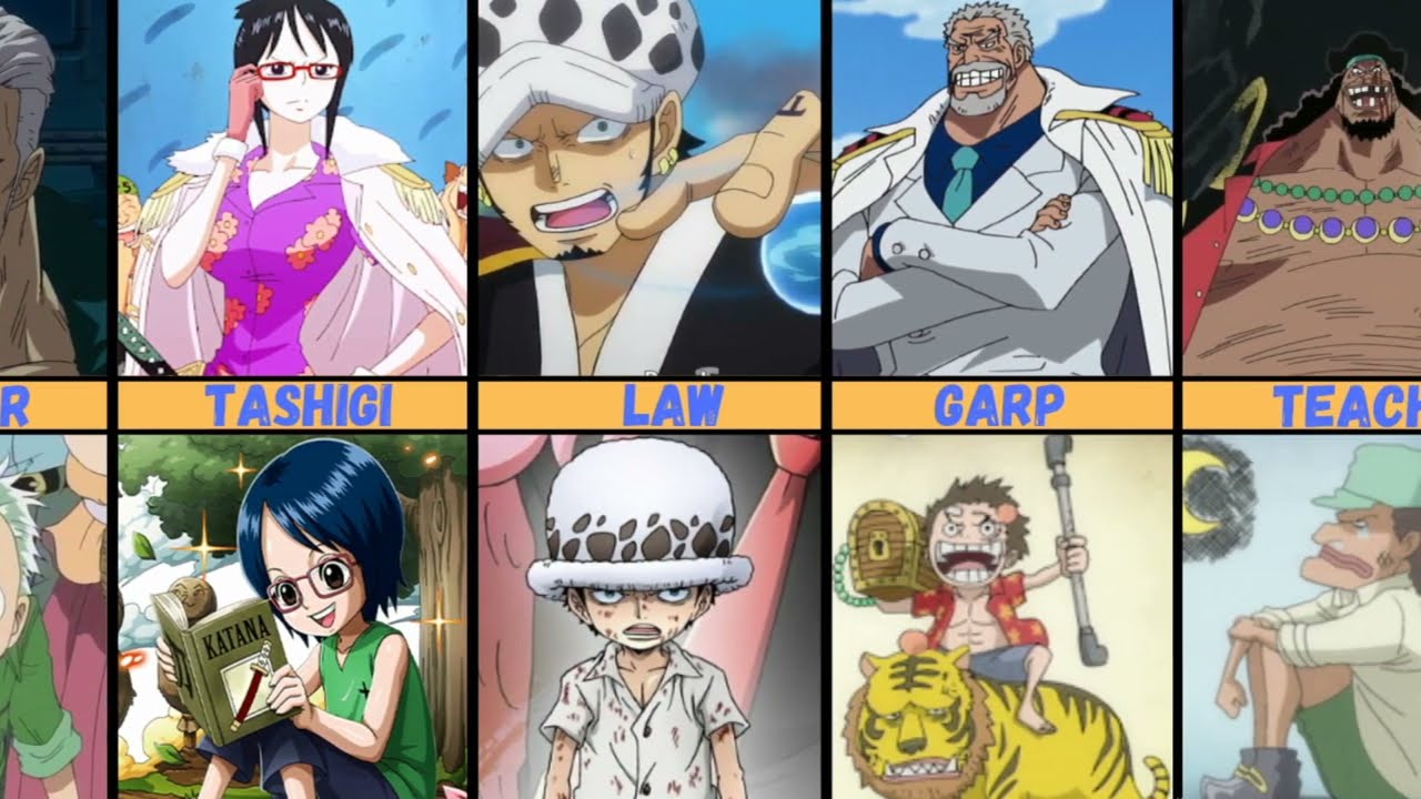 One Piece todos personagens crianças  One Piece All Characters As Kids 