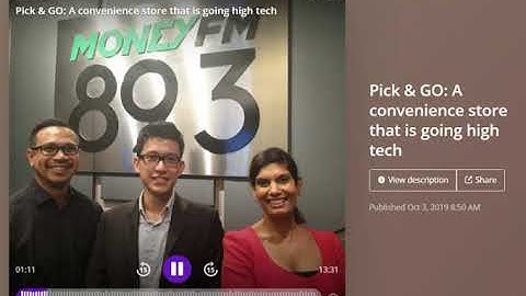 Pick & GO A convenience store that is going high tech