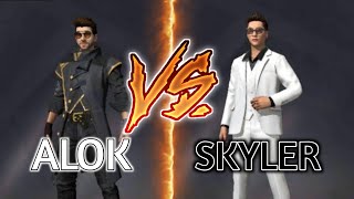 مقارنة بين ألوك و الشخصية الجديدة سكايلر | Comparison between Alok and Skyler #shorts
