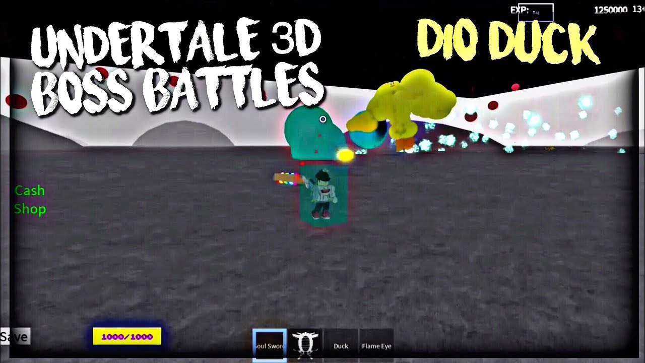 Roblox Undertale 3d Boss Battles Dio Duck Youtube - roblox undertale 3d boss battles error sans