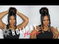 HOLIDAY HAIRSTYLE | #NOSEW #NOGLUE | 10MINUTE FRIENDLY | Alishabrittany